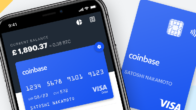 Carte de débit Coinbase.