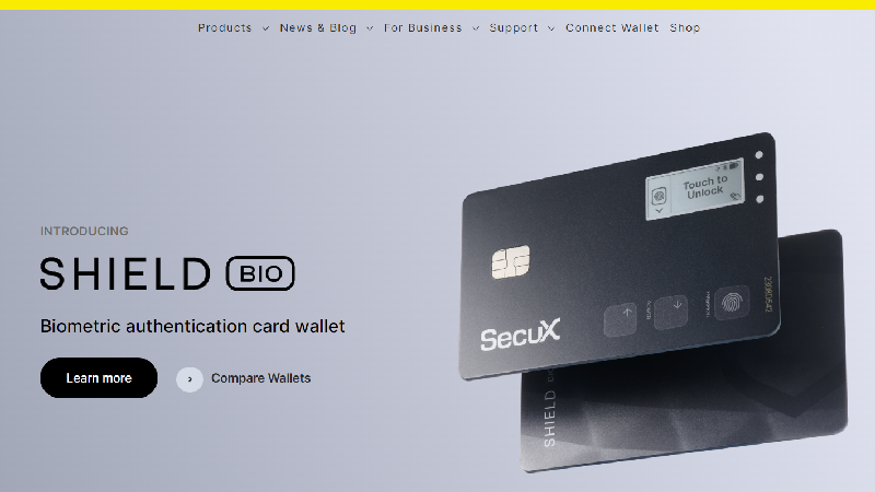 Portefeuille cryptographique anonyme SecuX sans obligation d'identification.