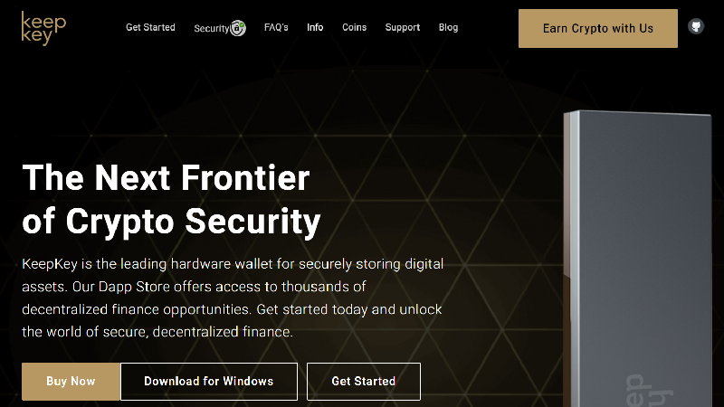 Portefeuille de crypto-monnaie KeepKey.