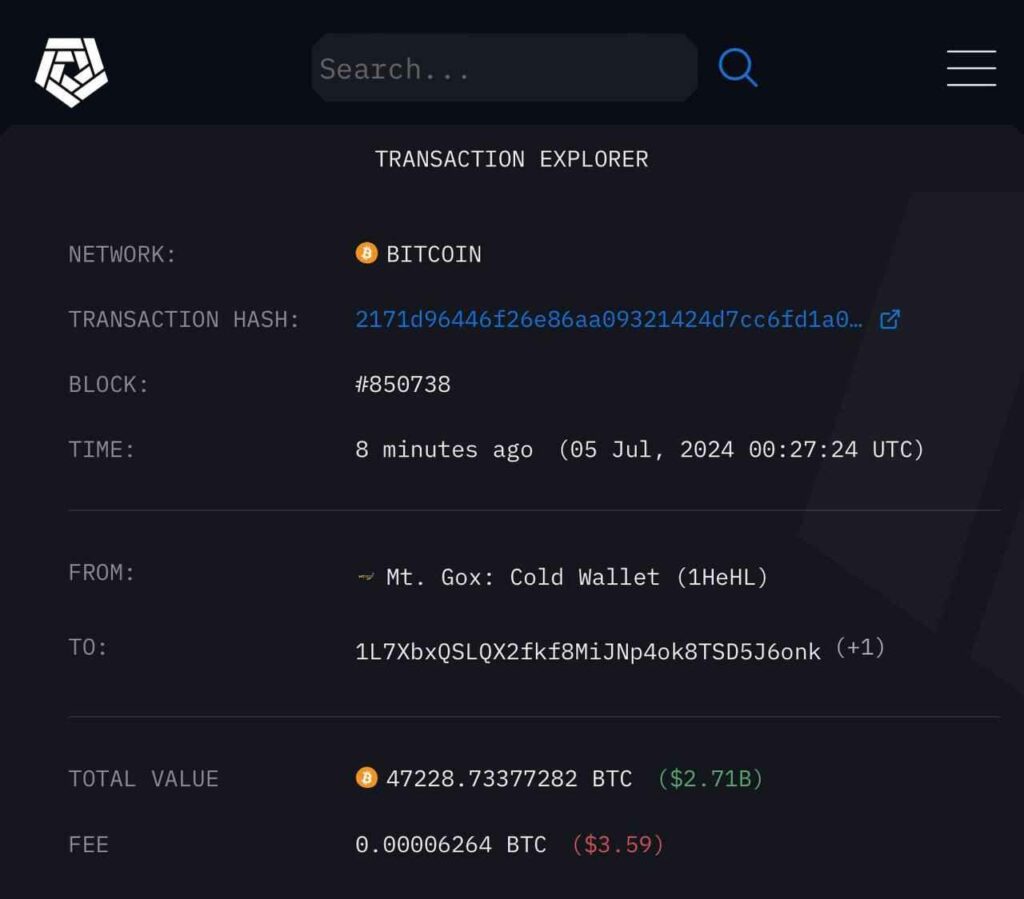 Chercheur de transactions