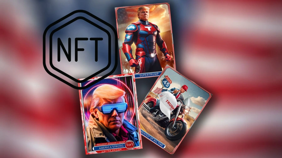 La nouvelle collection NFT de Trump a rapporté 2 millions de dollars.