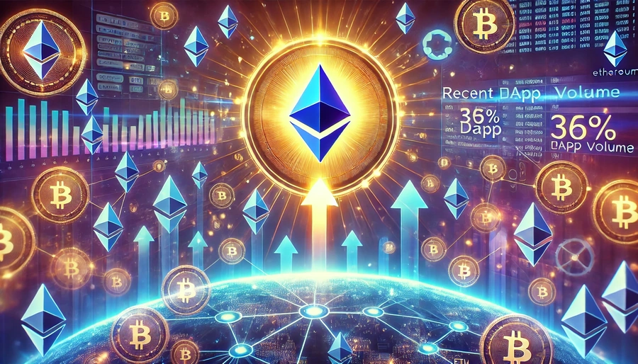 Le volume des DApps Ethereum en hausse de 36 % en une semaine