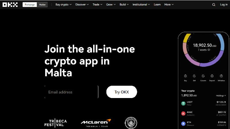 OKX Bourse de crypto-monnaies &agrave; bas prix
