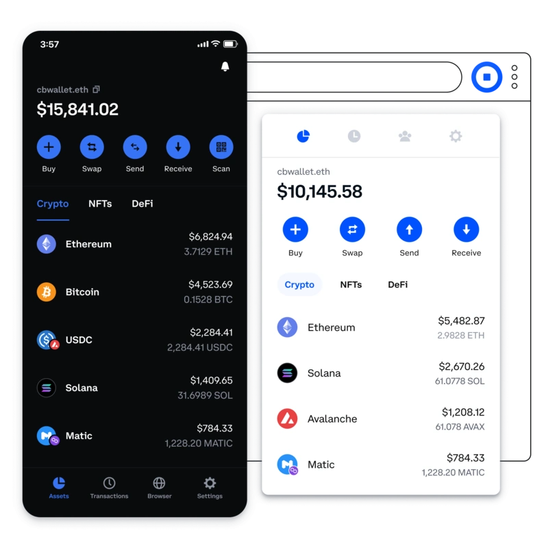 Coinbase – Une bourse conviviale pour les débutants pour acheter et vendre des cryptomonnaies.